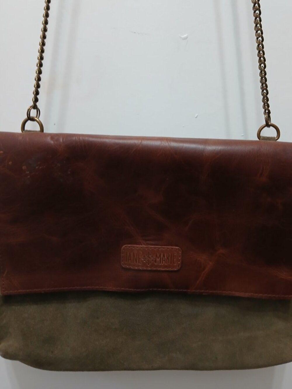 Jane Marie Suede&Leather Crossbody